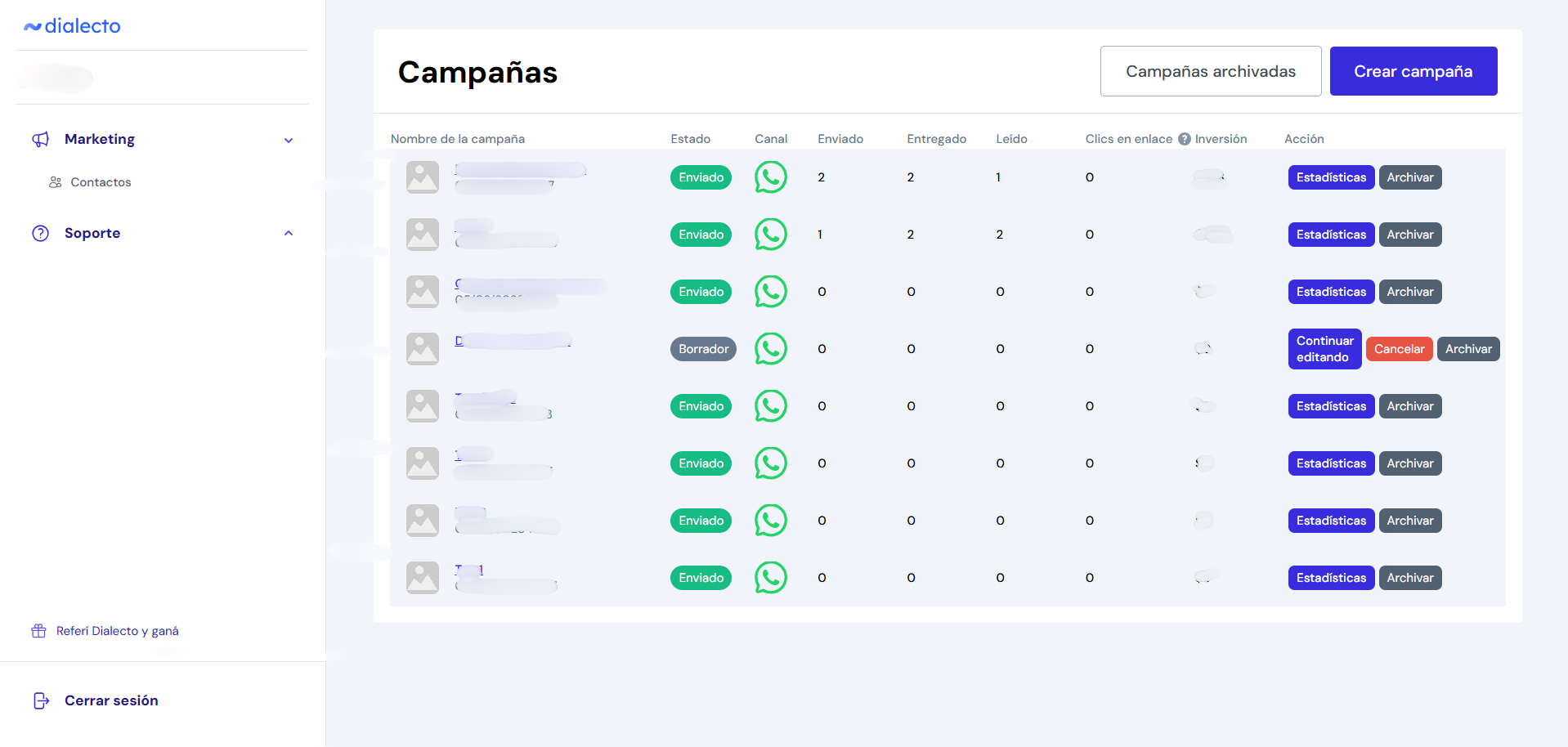 Dialecto Review: Campañas de WhatsApp Marketing